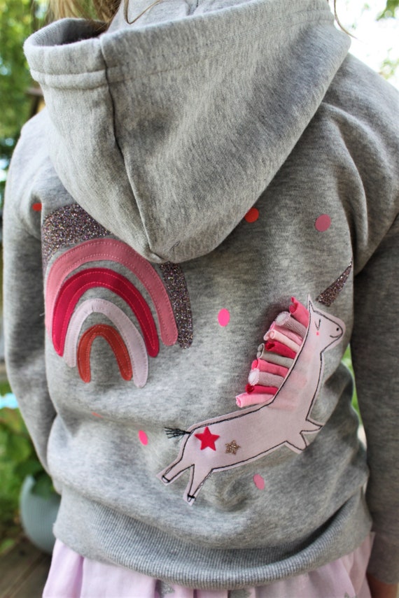 Girls sales unicorn hoodie