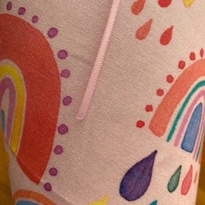 Schultüte Musselin Schultüte Stoff Schulanfang Schultüte Mädchen Einschulung Schultüte bunte Regenbögen rainbow Herz Wolken Milla Louise