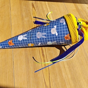 Sibling school cone, candy cone, consolation cone muslin school cone fabric school start school enrollment colorful confetti kindergarten Kiga start