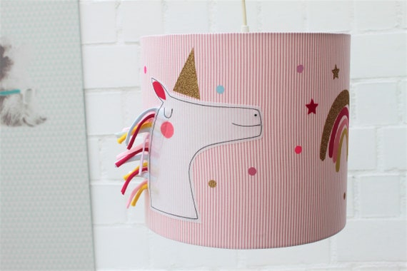 Lustre licorne arc en ciel - Enfant bébé/Luminaire enfant bébé