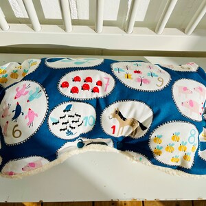 Süßer Kinderwagenmuff Muff Kinderwagen Kinderwagen blau Tiere Buggy Winter Geschenk Geburt Geschenk