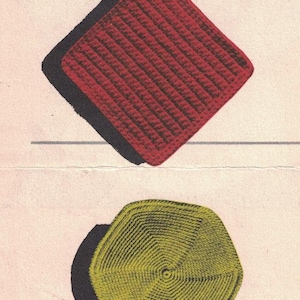 Pot Holders For Kitchen crafts 3 pot holders /placemets pdf download