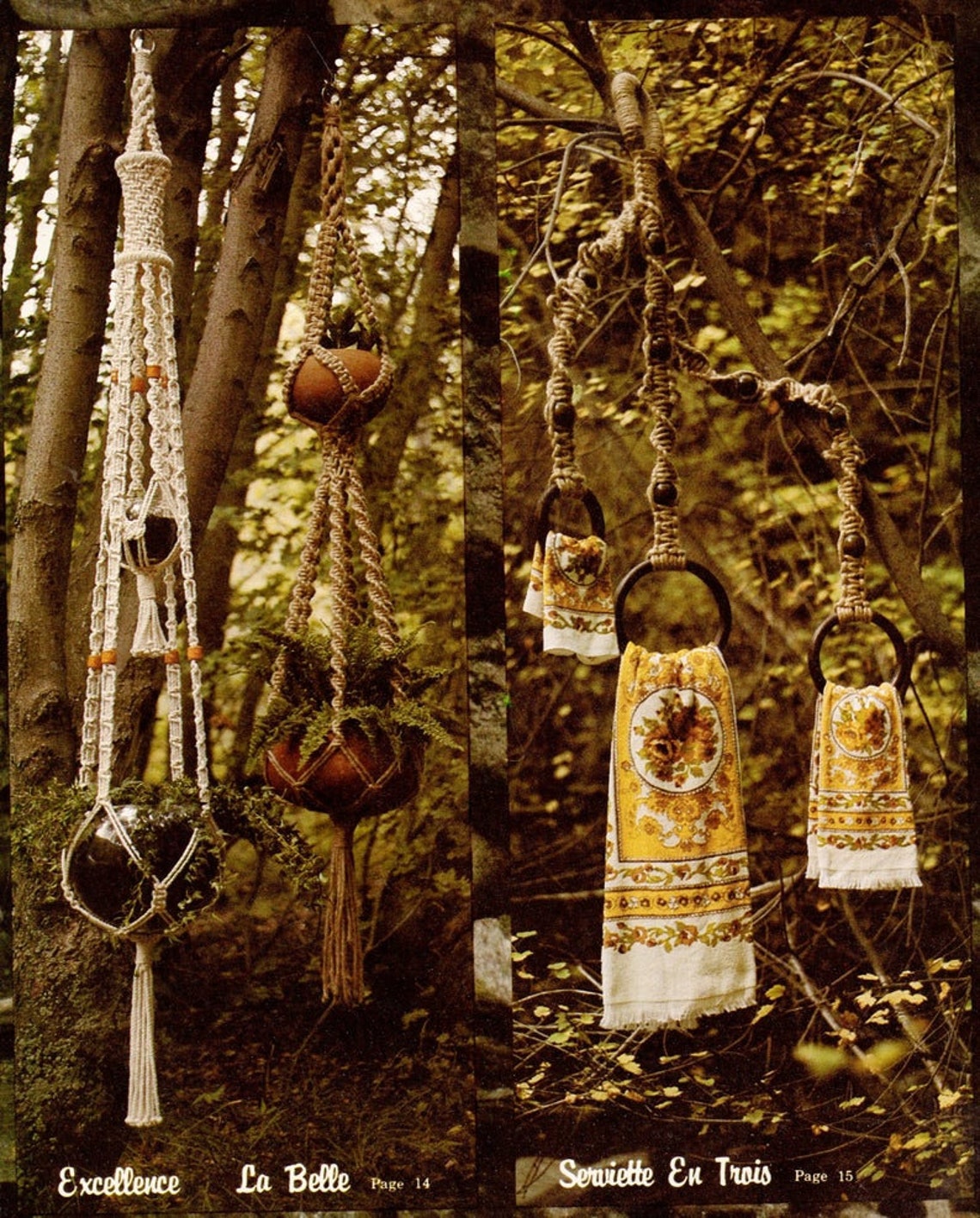 Vintage Macrame Elegance Patterns Book PDF Instant Digital Download 20 Projects Etsy