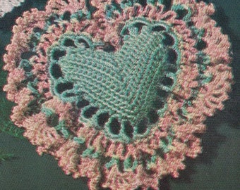 Heart Sachet crochet pattern pdf instant download