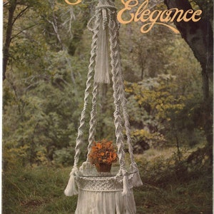 Vintage Macrame Elegance  Patterns Book PDF Instant Digital Download 20 Projects