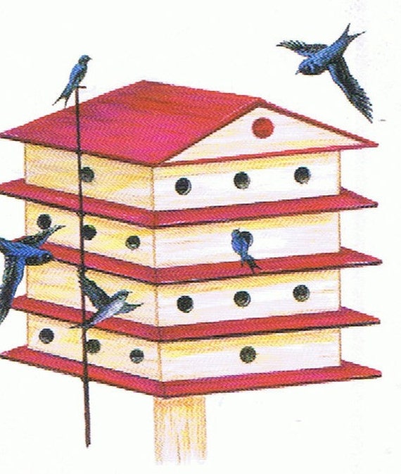 make-your-own-purple-martin-house-house-plans-instant-etsy