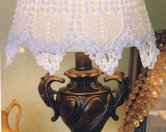Lacey Lamp Shade /Crochet pattern home decor