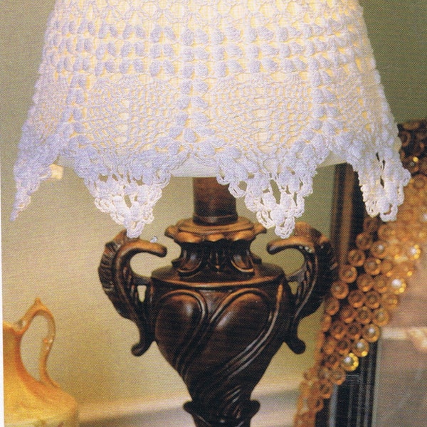 Lacey Lamp Shade /Crochet pattern home decor