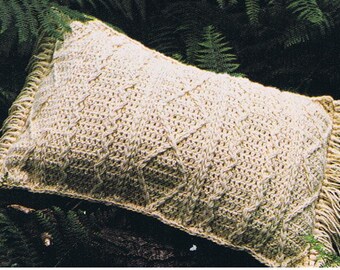 5 crochet pillow patterns//aran/chevron and one pillow cover /pdf