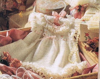 Heirloom baby dress crochet pattern