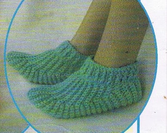 Blue  Slippers crochet pdf  pattern easy pattern