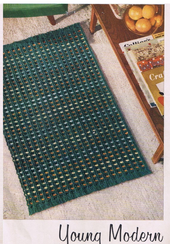 Waffle Stitch Crochet Rug Pattern Pdf 