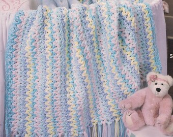 Baby blanket pdf pattern  crochet blanket shower gift easy download