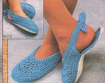 easy crochet slipper pattern women and childs pattern pdf