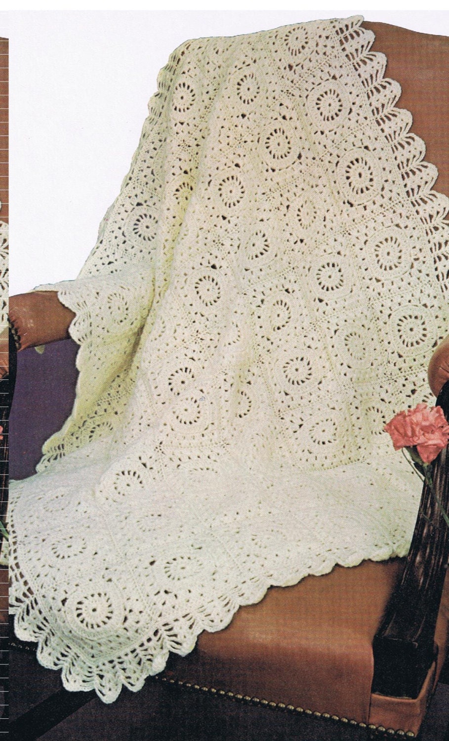 Lacey Elegant Afghan ,crochet Pattern Winter Blankets Bedroom Decor Pdf