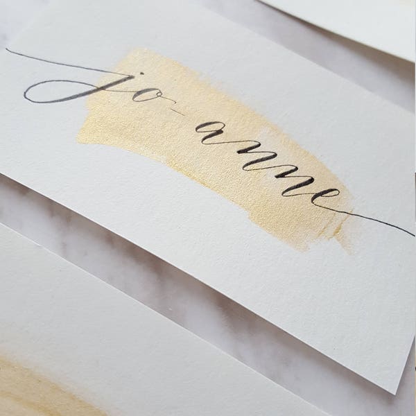 Custom Calligraphy Place cards | Hand written Name Tags | Wedding | Special Occasion | Events| Name Tags |