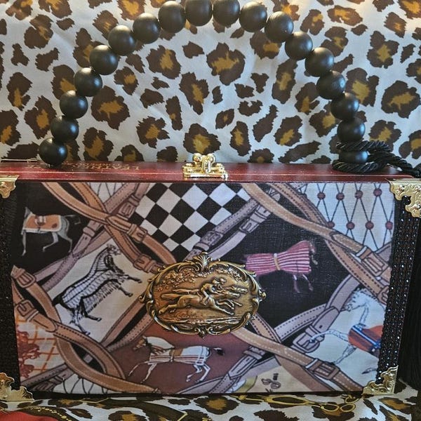 Kentucky Derby Day at the Races Cigar Box Purse