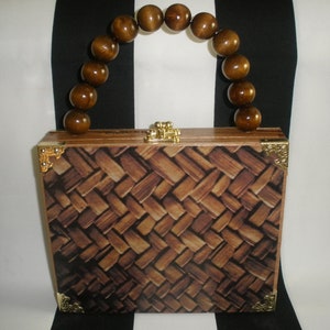 Dream Weaver Cigar Box Purse, Velvet Lined, Cross Body Option, Humadorables by Susan, Tampa