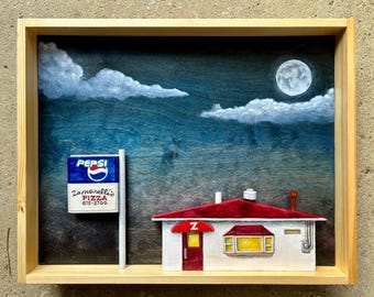 Zamarellis Pizza Grove City Ohio original artwork