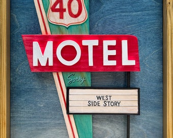 West Side Story 40 Motel 11x14 photo print Columbus Ohio