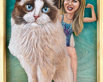 Cat Lady 11x14 photo print