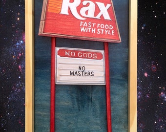 Rax photo print no gods no masters