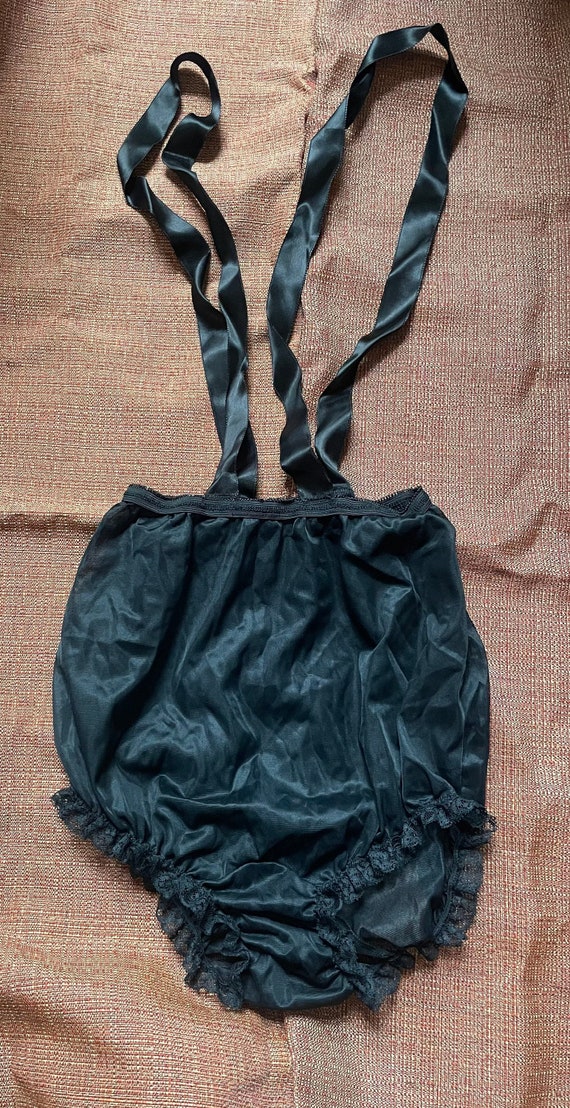 Vintage 60s Sz M Unique Black Widow Baby Doll Pan… - image 1