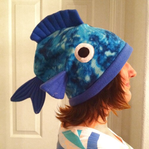 Fleece Fish Hat Beanie | Etsy Hong Kong