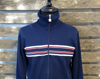 Vintage 70er Jahre Festival Track Anzug Jacke funky retro Rave Windjacke Größe L Vintage 70er Jahre Festival Track Anzug Jacke funky retro Rave Windjacke Größe L
