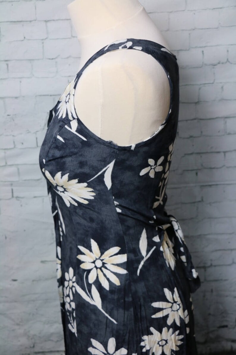 Patterned 90/'S Vintage DRESS Retro Viscose 90s dress
