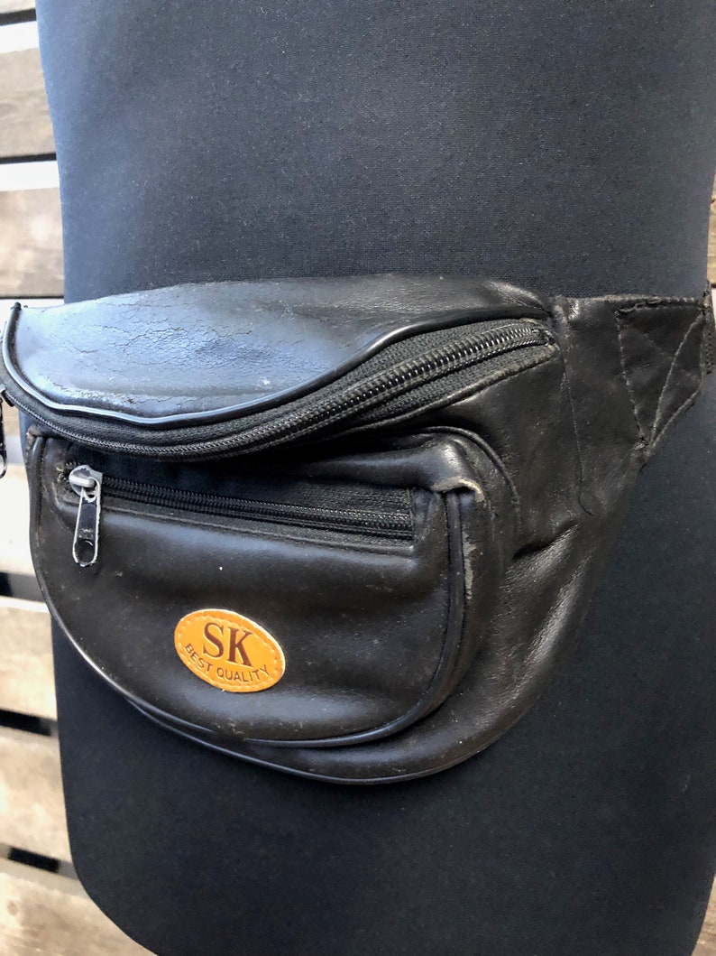 LEATHER Festival Bum Bag Retro 90s Rave Bum Bag Etsy