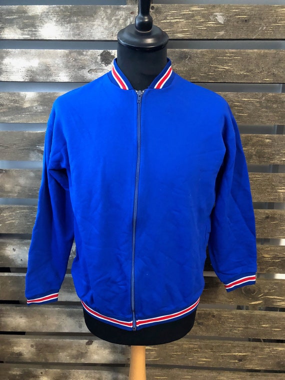 Vintage 70er Jahre Festival Track Anzug Jacke funky retro Rave Windjacke Größe L Vintage 70er Jahre Festival Track Anzug Jacke funky retro Rave Windjacke Größe L