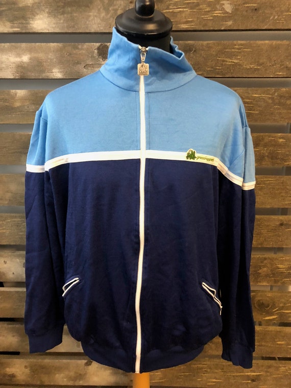 Vintage 70er Jahre Festival Track Anzug Jacke funky retro Rave Windjacke Größe L Vintage 70er Jahre Festival Track Anzug Jacke funky retro Rave Windjacke Größe L