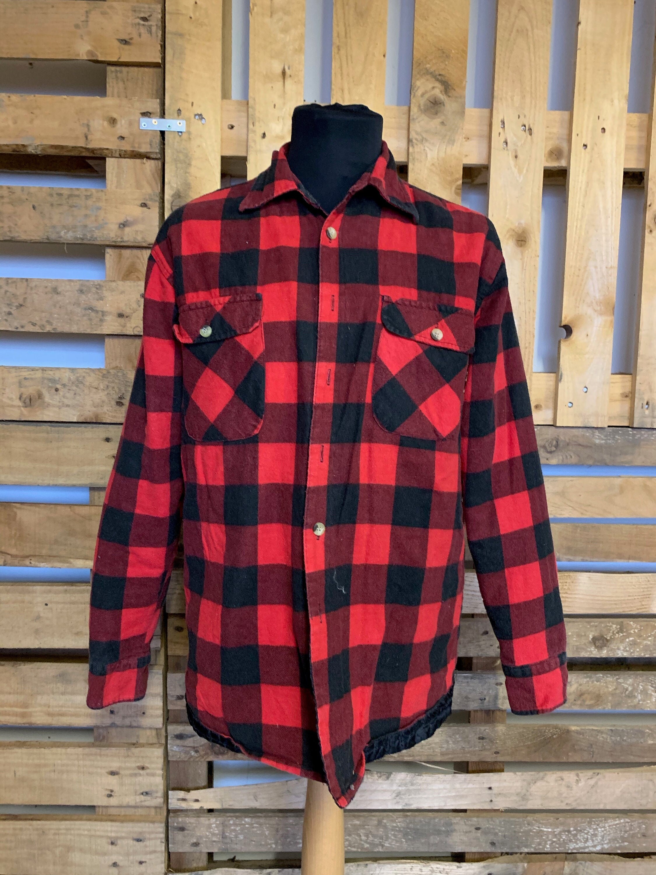 Image of Vintage Checked Unisex Jacket - 90S Country Western Style Oversized Emo Jacket Size M