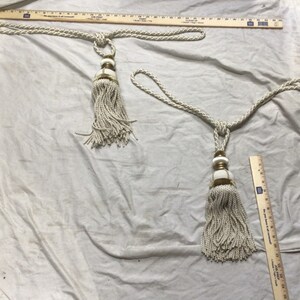RB01 Window Curtain Tie Backs  Holdbacks Rope Tiebacks Tassel  27 Inch   Pack of Two