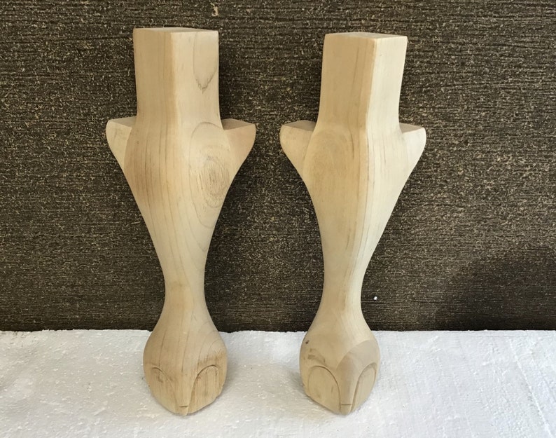 BC1 Furniture Leg Feet Ball & Claw Unfinished Wood Maple Sofa Etsy