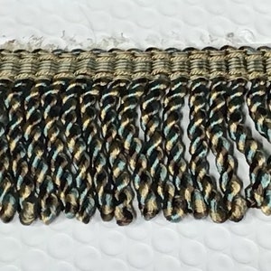 PR24 12 YARDS  Furniture Upholstery  Bullion Fringe Trim Gimp for Pillows Crafts Drapery  Home Decor Tassel Curtains   3 INCH