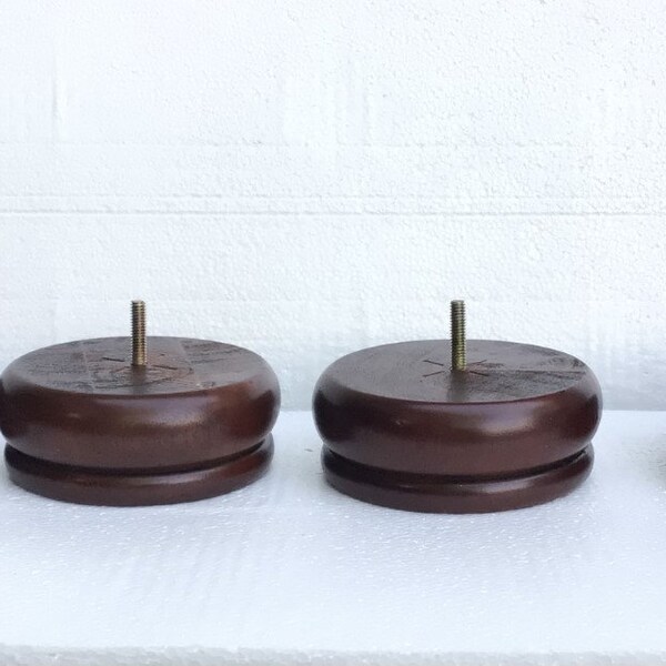 Cherry Wood Bun Feet for Sofa Etsy