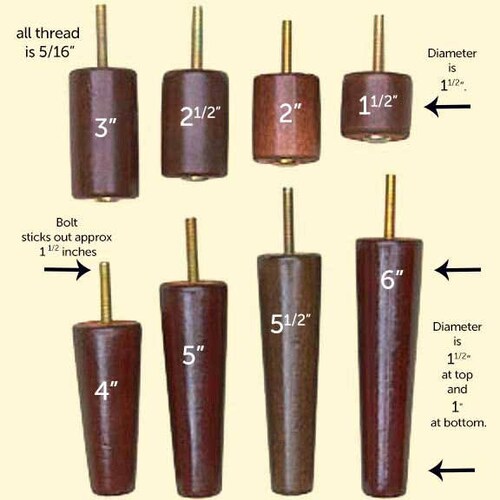 Furniture Leg Retro Vintage Mid Century Style Replacement Legs Etsy