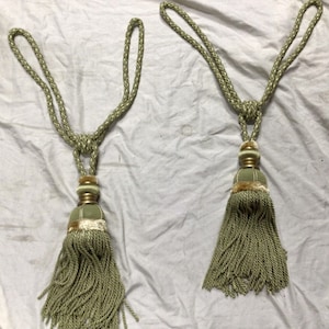 RB03 Window Curtain Tie Backs  Holdbacks Rope Tiebacks Tassel  27 Inch   Pack of Two