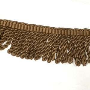 EO3  18 YARDS Furniture Upholstery  Bullion Fringe Trim Gimp for Pillows Crafts Drapery  Home Decor Tassel Curtains   3 INCH