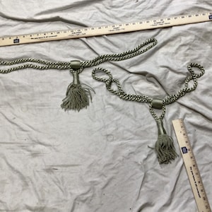 L47 Window Curtain Tie Backs  Holdbacks Rope Tiebacks Tassel  25 Inch   Pack of Two