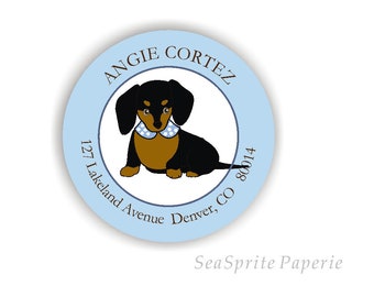 Dog address labels stickers - Address Labels with Dog Makes Ideal Gift for Dog Owner