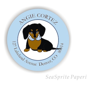 Dog address labels stickers Address Labels with Dog Makes Ideal Gift for Dog Owner image 1
