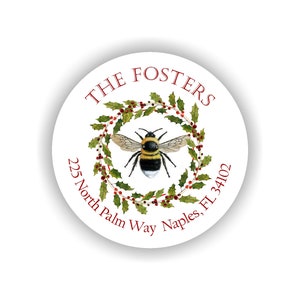 Personalized Address labels, Honeybee decor, Address Labels with bees, Bee Lover Gifts, Beekeeper Gift