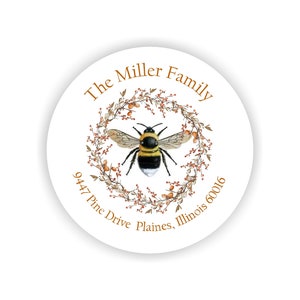 Address labels, Honeybee decor, Address Labels with bees, Bee Lover Gifts