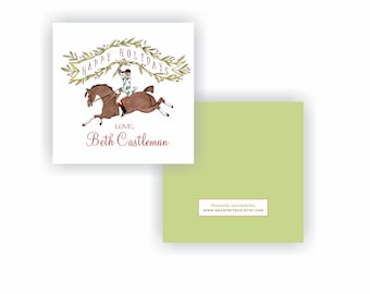 Horse Gift Tags, Horse Lover gifts | Personalized Christmas Gift Tags with Horses