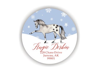 Personalized Address Labels with Horse, Gift for Horse Lover, Horse Decor, Horse Lover Gift