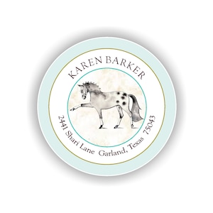 Return Address label, Horse decor, Address Labels with horse