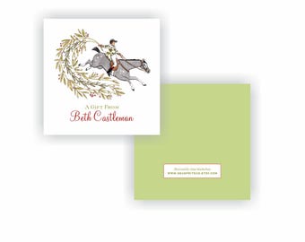 Horse Gift Tags, Horse Lover gifts | Personalized Christmas Gift Tags with Horses